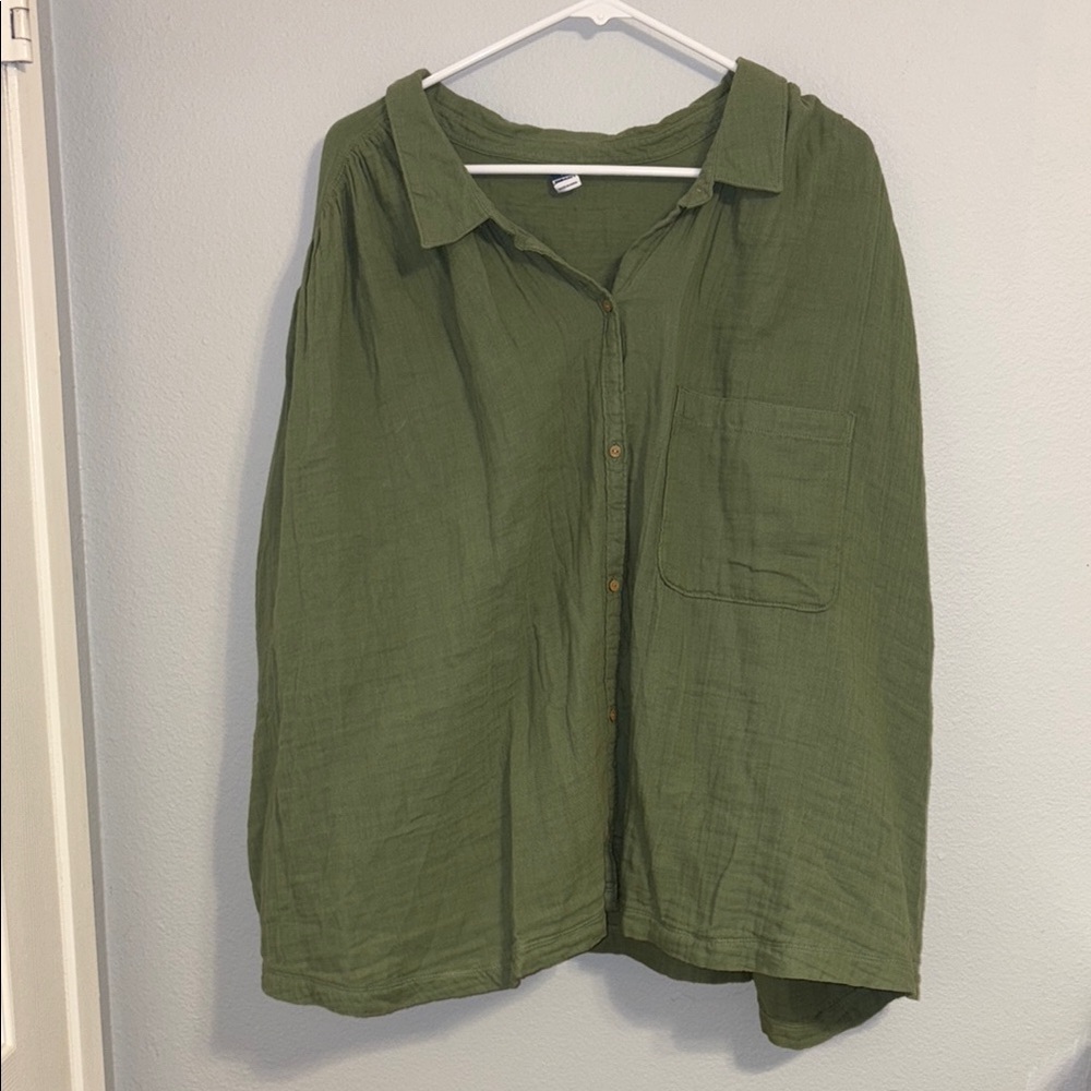 Old Navy Sage Green Casual Shirt